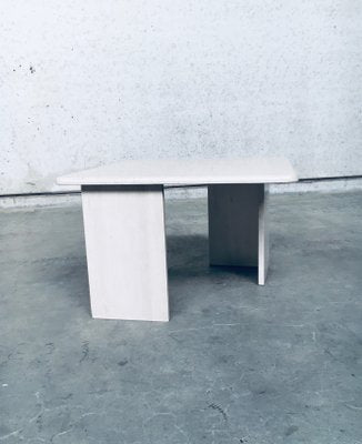 Vintage Italian Postmodern Square Granite Stone Side Table, 1970s-RQV-869781