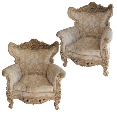 Vintage Italian Provincial Armchairs, Set of 2-TCS-1719471