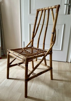 Vintage Italian Rattan Chair, 1960s-JO-1760245