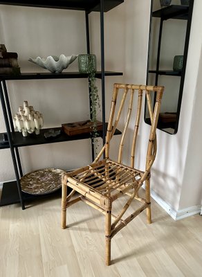 Vintage Italian Rattan Chair, 1960s-JO-1760245