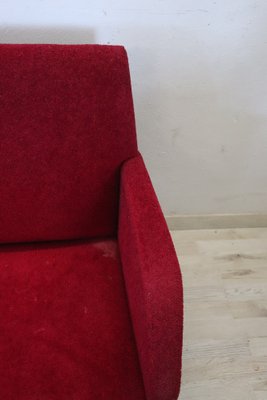 Vintage Italian Red Sofa, 1950s-DCO-1737404