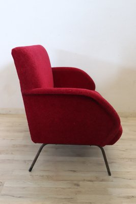 Vintage Italian Red Sofa, 1950s-DCO-1737404