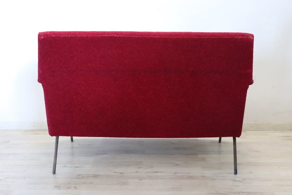 Vintage Italian Red Sofa, 1950s-DCO-1737404