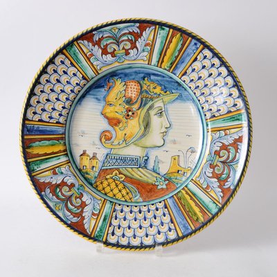 Vintage Italian Renaissance Style Plates from Deruta, 1960s, Set of 2-IXK-1442061