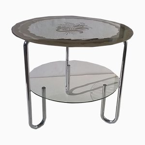 Vintage Italian Round Coffee Table, 1930s-EI-380064