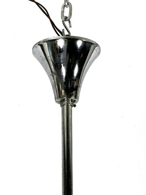 Vintage Italian Sciolari Chandelier in Chrome and Glass, 1970s-OT-1730417