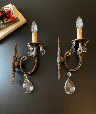 Vintage Italian Sconces, 1930s, Set of 2-XRG-2035996