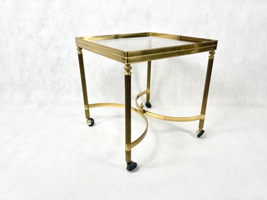 Vintage Italian Serving Trolley in Brass, 1960s-ZCY-1375474