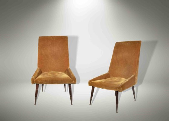 Vintage Italian Side Chairs, Mid-20th-Century, Set of 2-ZCI-1194507