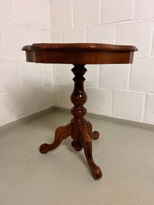 Vintage Italian Side Table with Intarsia-SZM-1764816