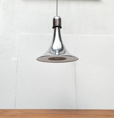 Vintage Italian Silver Pendant Lamp, 1970s-UAH-1293254