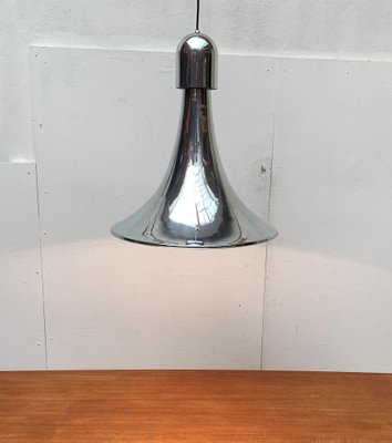 Vintage Italian Silver Pendant Lamp, 1970s-UAH-1293254