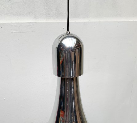 Vintage Italian Silver Pendant Lamp, 1970s-UAH-1293254