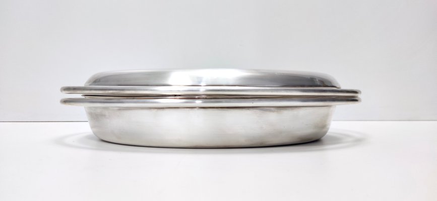 Vintage Italian Silver-Plated Metal Serving Plate by Lino Sabattini, 1970s-JPQ-2032417