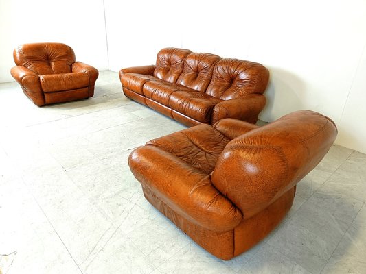 Vintage Italian Sofa Set, 1970s, Set of 3-IRH-1811269