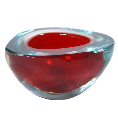 Vintage Italian Sommerso Glass Murano Bowl, 1970s-GIW-1776664