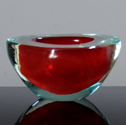 Vintage Italian Sommerso Glass Murano Bowl, 1970s-GIW-1776664