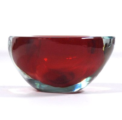 Vintage Italian Sommerso Glass Murano Bowl, 1970s-GIW-1776664