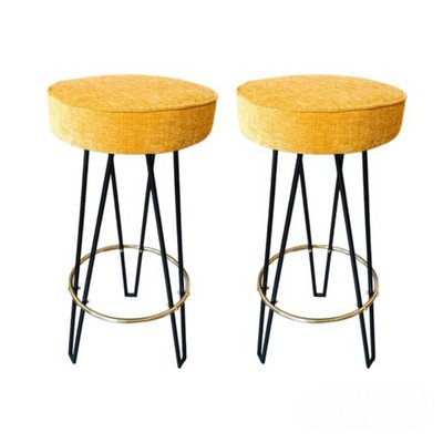 Vintage Italian Stools, 1960s, Set of 2-RFP-2028933