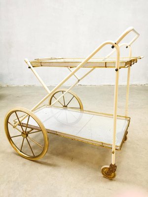 Vintage Italian Style Brass & Steel Trolley-BW-1168495