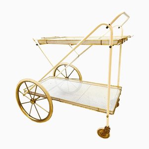 Vintage Italian Style Brass & Steel Trolley-BW-1168495