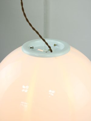 Vintage Italian Swirl Globe Pendant Lamp, 1970s-HGJ-1723063