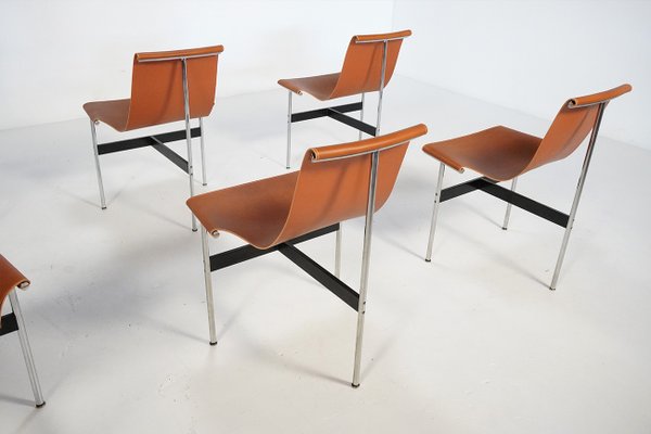 Vintage Italian T-Chairs from ICF De Padova, 1960s, Set of 6-TEA-2021481