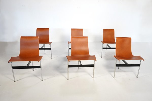 Vintage Italian T-Chairs from ICF De Padova, 1960s, Set of 6-TEA-2021481