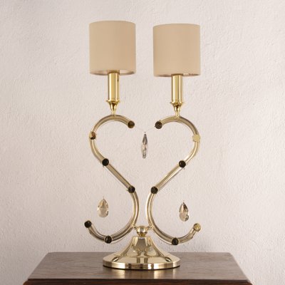 Vintage Italian Table Lamp with Swarovski Pendants, 1990s-MPO-1770880