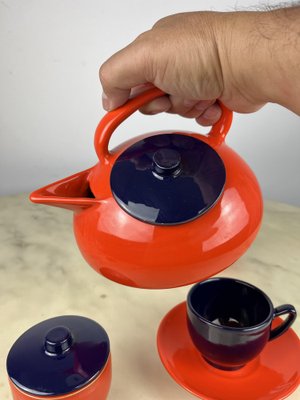 Vintage Italian Tea Set in Ceramic, 1970s, Set of 4-YST-1727898