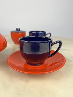 Vintage Italian Tea Set in Ceramic, 1970s, Set of 4-YST-1727898