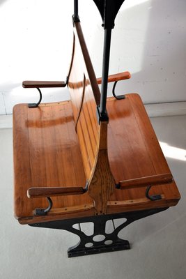 Vintage Italian Train Bench, 1920s-IEI-540628