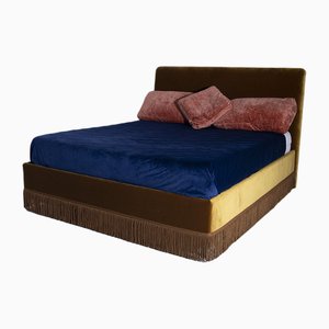 Vintage Italian Velvet Bed, 2020-RCE-2042961