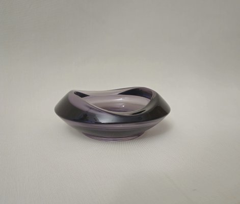 Vintage Italian Vide-Poche in Violet Murano Glass, 1970s-ZST-1772696