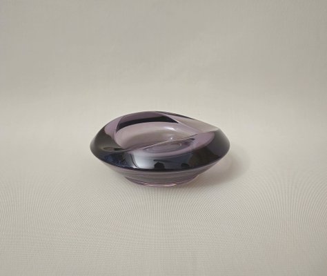 Vintage Italian Vide-Poche in Violet Murano Glass, 1970s-ZST-1772696