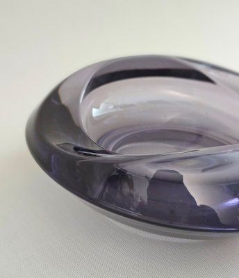 Vintage Italian Vide-Poche in Violet Murano Glass, 1970s-ZST-1772696