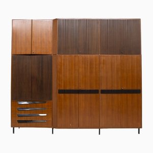 Vintage Italian Walnut and Grissinato Wood Cabinet-RCE-1328989