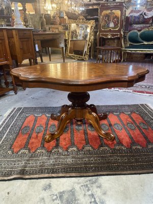 Vintage Italian Walnut Coffee Table, 1970s-NSG-2028697