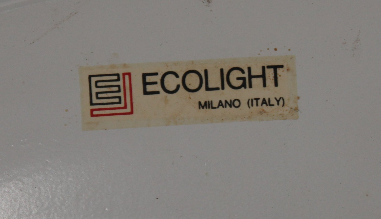 Vintage Italian White Ceiling Lamp from Eco Light