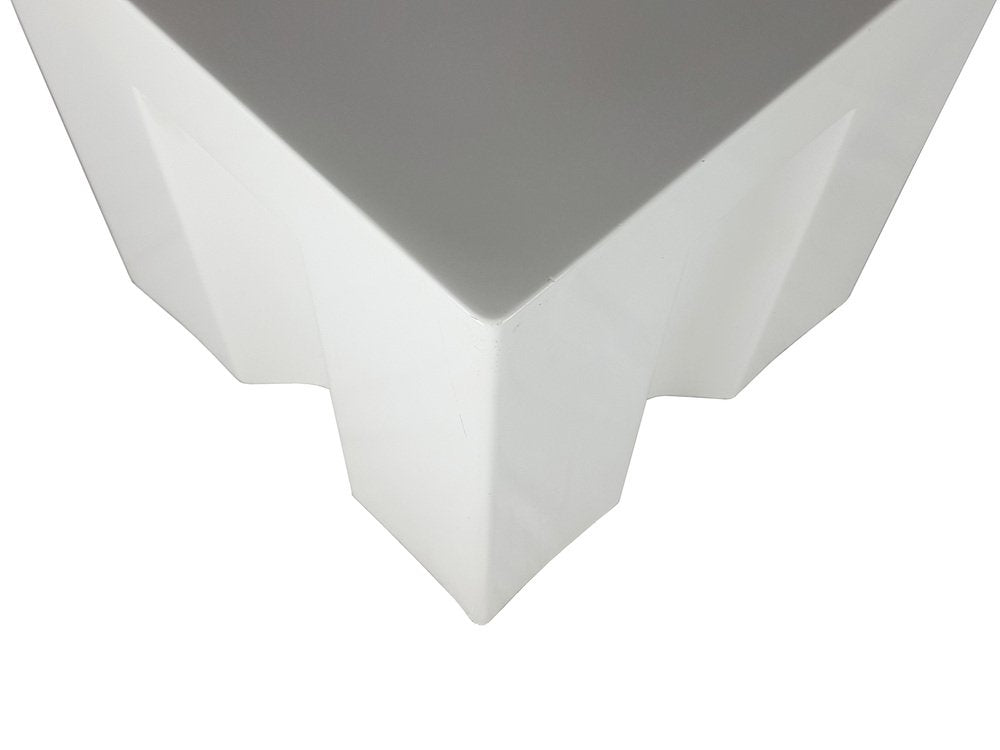 Vintage Italian White Fiberglass Side Table by G. Ceretti, P. Derossi & R. Rosso