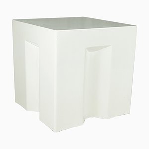 Vintage Italian White Fiberglass Side Table by G. Ceretti, P. Derossi & R. Rosso-RD-1819875