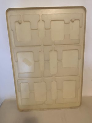 Vintage Italian White Plastic Wall Shelf from Utensilo, 1970s-PYR-1393218