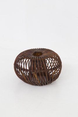 Vintage Italian Wicker Footstool, 1950s-RCE-1398404