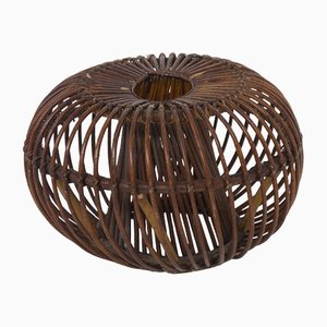 Vintage Italian Wicker Footstool, 1950s-RCE-1398404