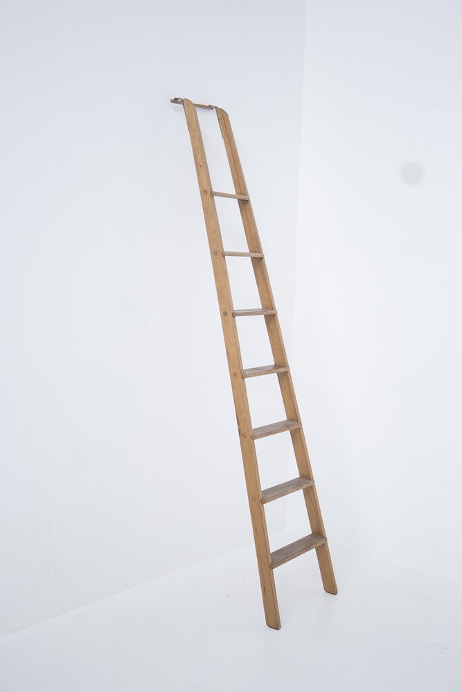 Vintage Italian Wooden Ladder