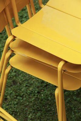 Vintage Italian Yellow Metal Chair, 1980s-HUY-1727783