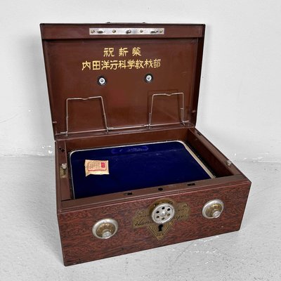 Vintage Japanese Metal Cash Box, 1950s-DWL-2020573