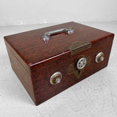 Vintage Japanese Metal Cash Box, 1950s-DWL-2020573