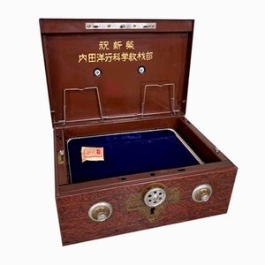 Vintage Japanese Metal Cash Box, 1950s-DWL-2020573