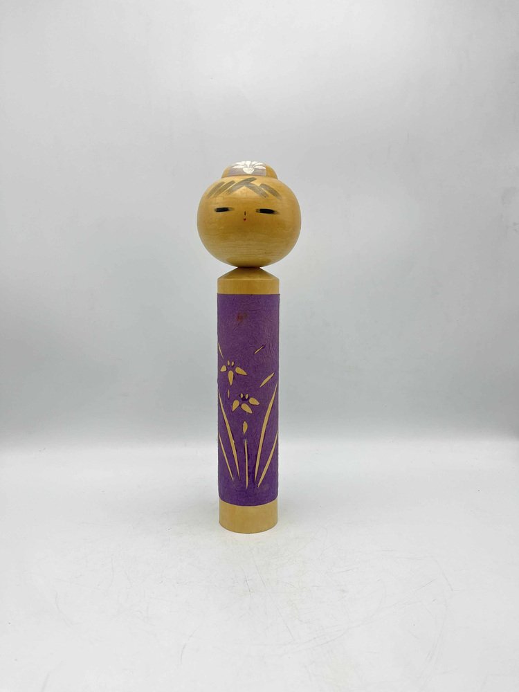 Vintage Japanese Sosaku Kokeshi Doll by Shibata Eiko, 1970s